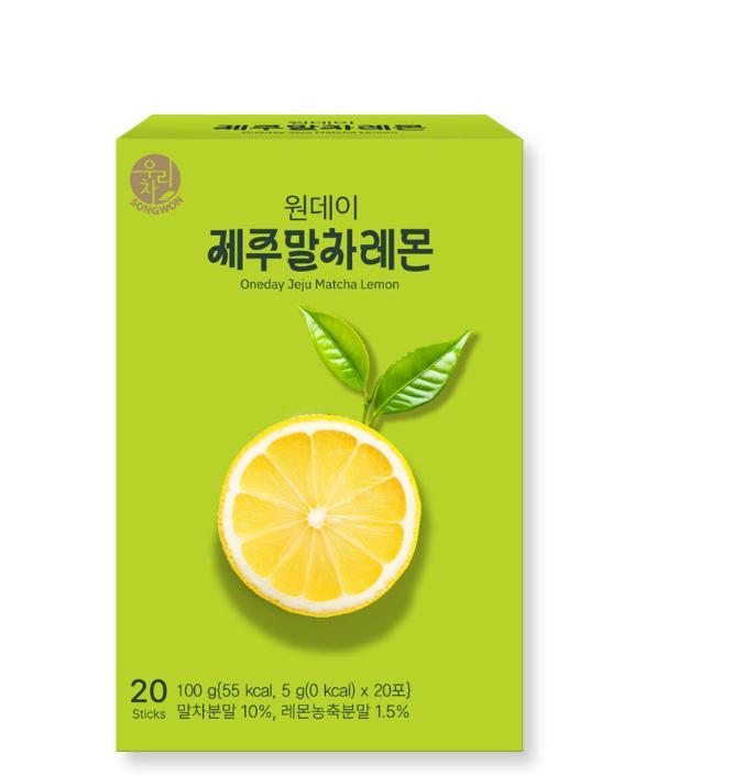 

Refreshing Jeju Matcha Lemon Tea Sticks 1 box
