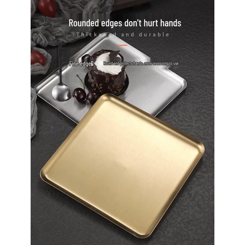 Stainless Steel Rectangular Serving Tray