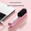 Portable Rechargeable Dual-Purpose Hair Straightening Comb: Wireless, Damage-Free, Long-Lasting Styling for Straight or Curly Hair and Bangs