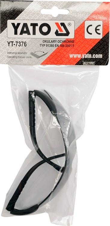 Gray safety glasses type 91380 YT-7376 YATO