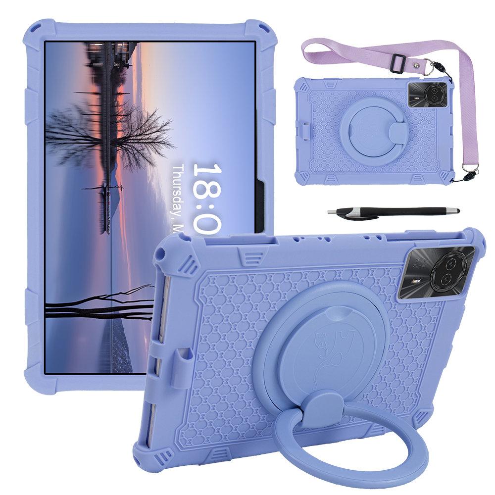 360 Rotaiting Stand Case For Doogee T30 Pro T30SE 11'' Soft Silicone Tablet Cover With Strap Pen