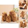 Adorable Stretchable Capybara Plush Toy With Cute Bee Design Perfect For Kids Gift
