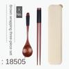 Natural Wooden Spoon & Fork Dinner Kit Rice Soups Utensil Cereal Handmade Home Tableware Dinnerware Cutlery For Kicthen