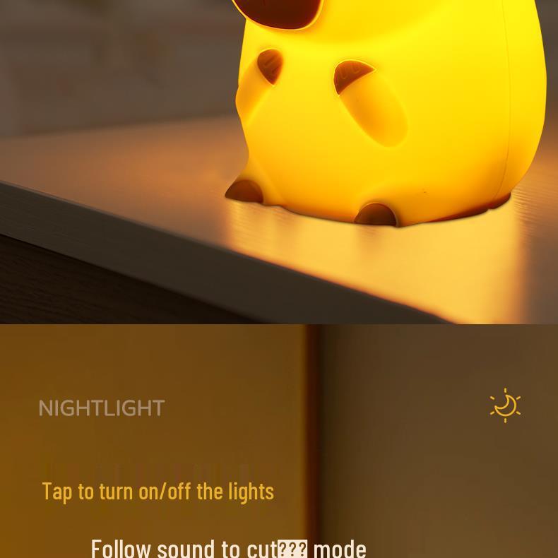 Capybara Silicone Night Light - Cute Bedroom Companion & Gift for Girls