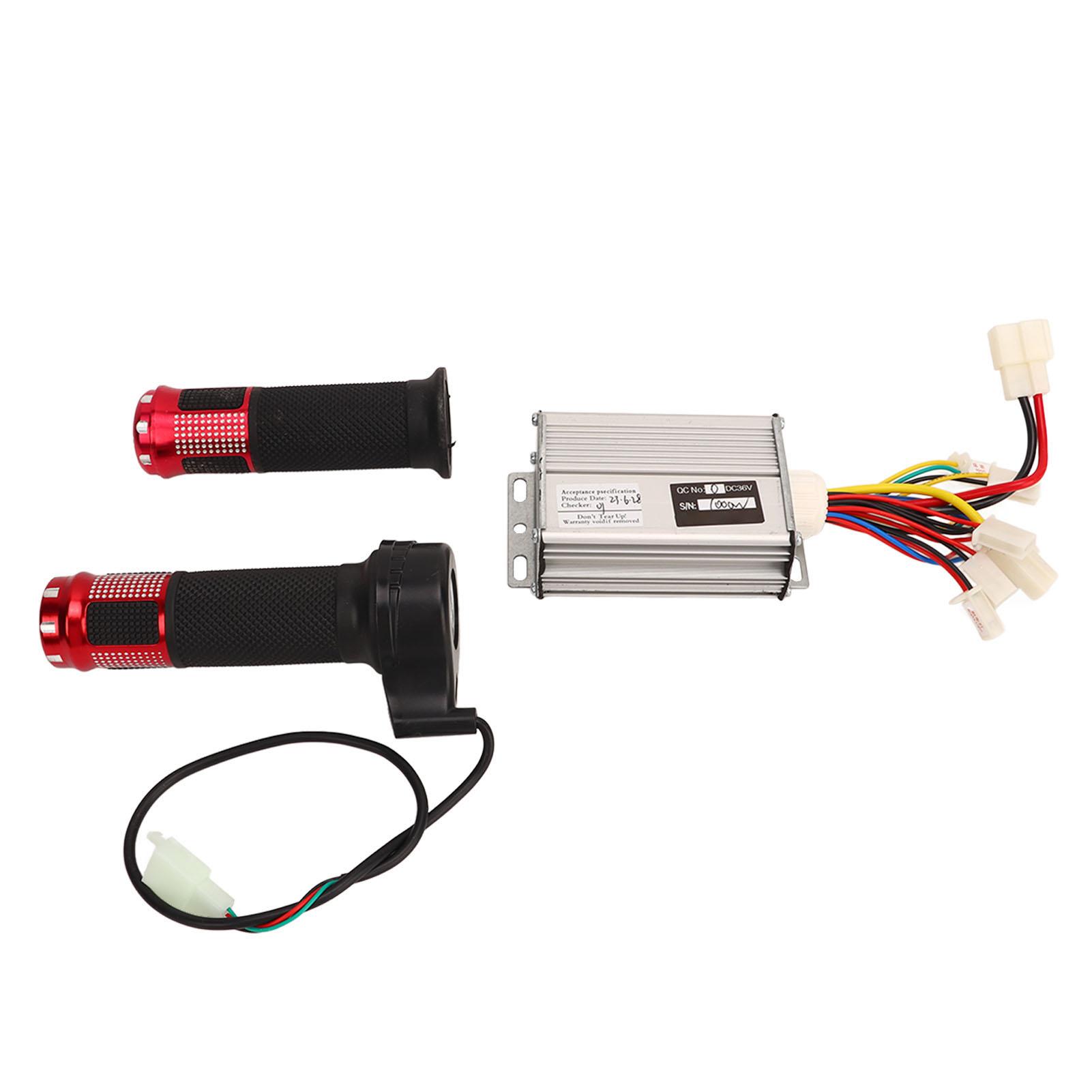 

36V 1000W DC Motor Speed Controller Aluminum Alloy Universal Throttle Twist Grip for Electric Bike Tricycle Motorcycle