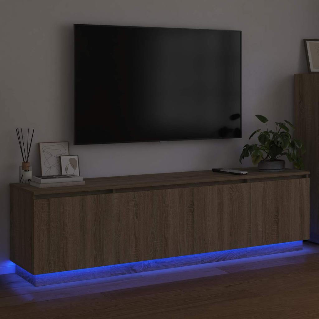 TV Cabinet in Sonoma Oak 180 x 38 x 49 cm Particleboard