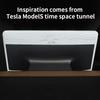 For Tesla Model Y Juniper 2025 Center Console GPS Screen Frame Protector Cover New Model 3 Highland 2024 Plaid Decor Accessories