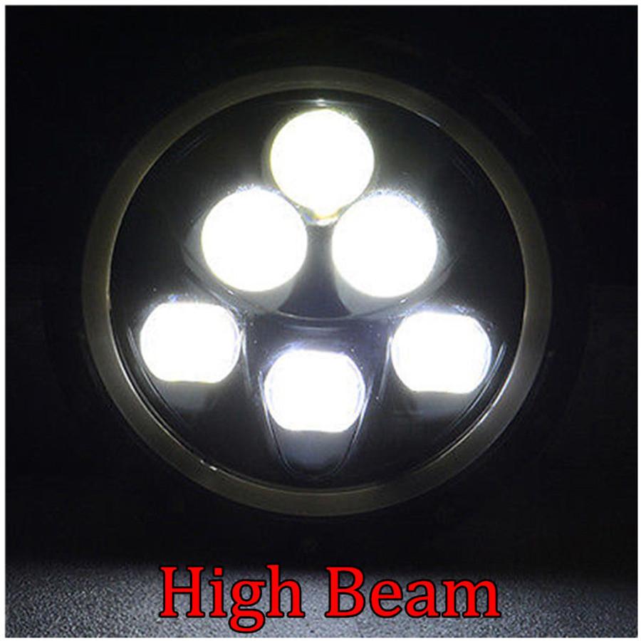 7" 60W Led Headlight Round High Low Beam Headlamp For Jeep Wrangler TJ/LJ/CJ/JK