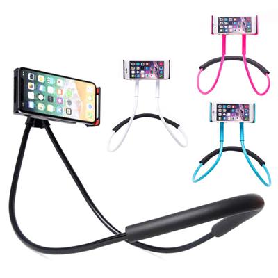 Universal 360 Degree Neckband Phone Holder Rotation Flexible Stand Strap Bracket