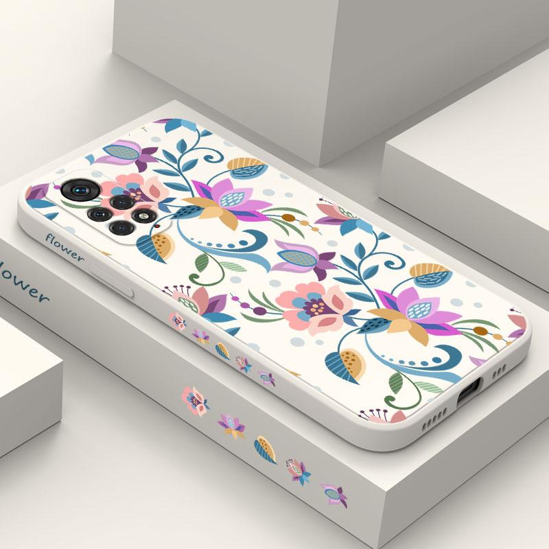 Sweet Flowers Phone Case For Xiaomi Redmi Note 14 13 12 12S 11 11S 11T 10 10A 10T 10S 9T 9 8 7 Pro Plus 10C 9A 9C 9T 4G 5G Cover