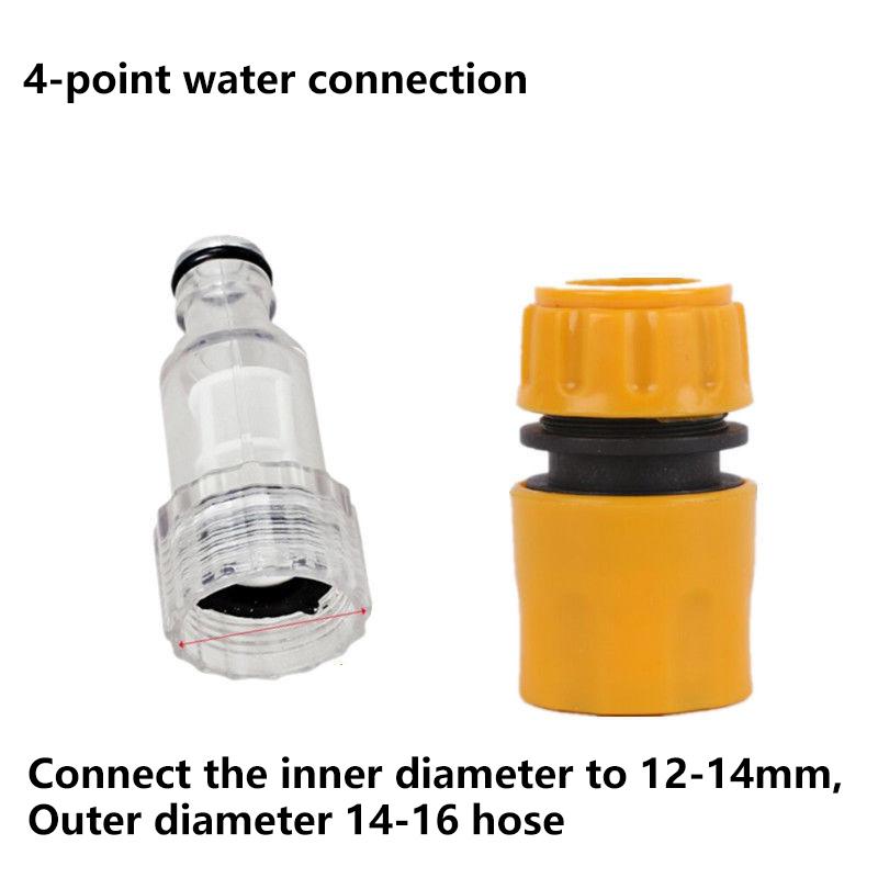 

Car Washer Adapter High Pressure Washer Water Filter Automobile Washing Machine Water Connector Set Hose Pipe Fitting