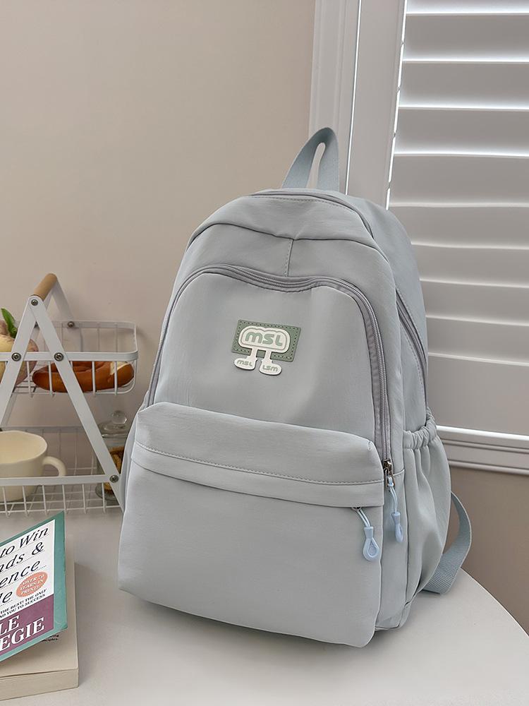 Schoolbag Japanese Simple Ins Niche Schoolbag Girls, Junior High School High School College Students Backpack Light Commuter Travel Backpack