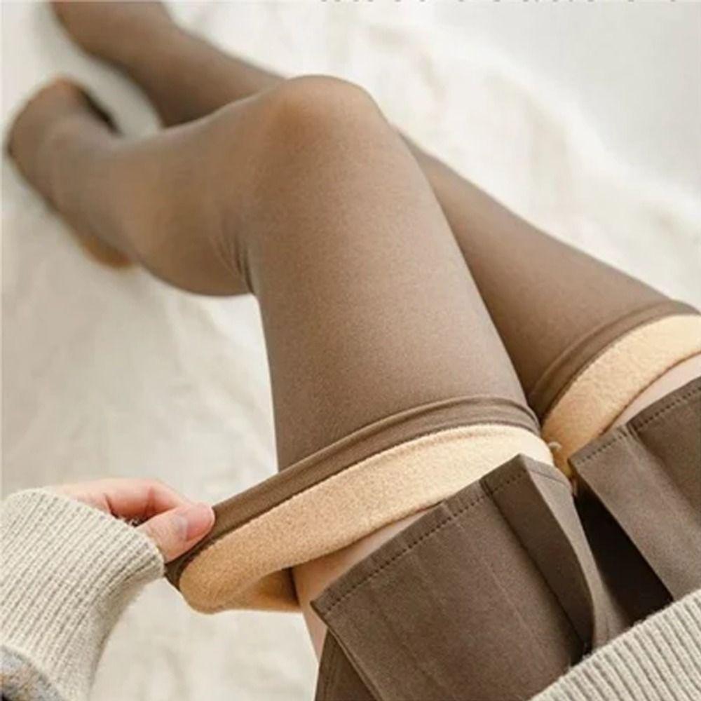Velvet Translucent Stretch Socks Thickened Sexy Sock Boots Fashion Warm Knee Socks