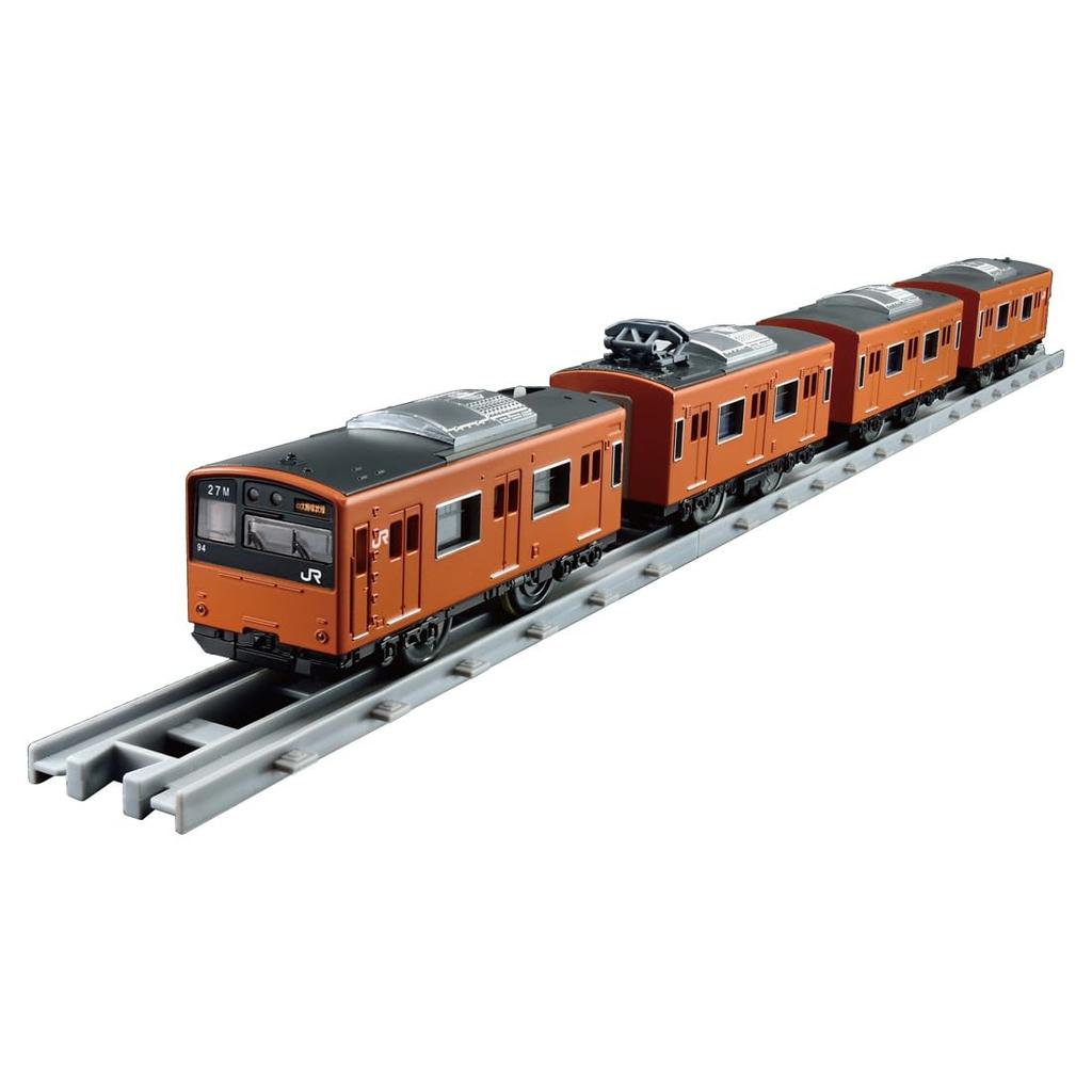 Takara Tomy Plarail Real Class 201 Series Commuter Train West (JR Orange)