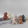Cute 3D Cartoon Bear Silicone Mold for DIY Candle Soap Chocolate Handy Resin Decor Mould for Birthday Parties and Gifts