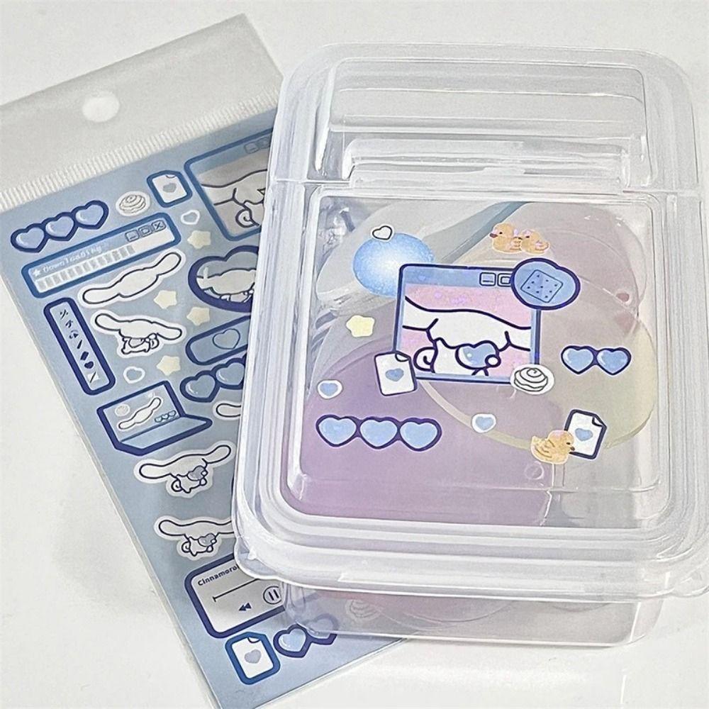 Plastic Card Film Storage Box Transparent Photocard Collection Case Flip Lip Card Holder Box  DIY