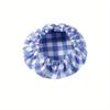 Capac din Pânză pentru Borcan, Capac cu Pânză în Carouri pentru Conserve, Capac Elastic Nealbă pentru Boluri de 7-10cm Borcan Mason, Recipient Reutilizabil pentru Copt