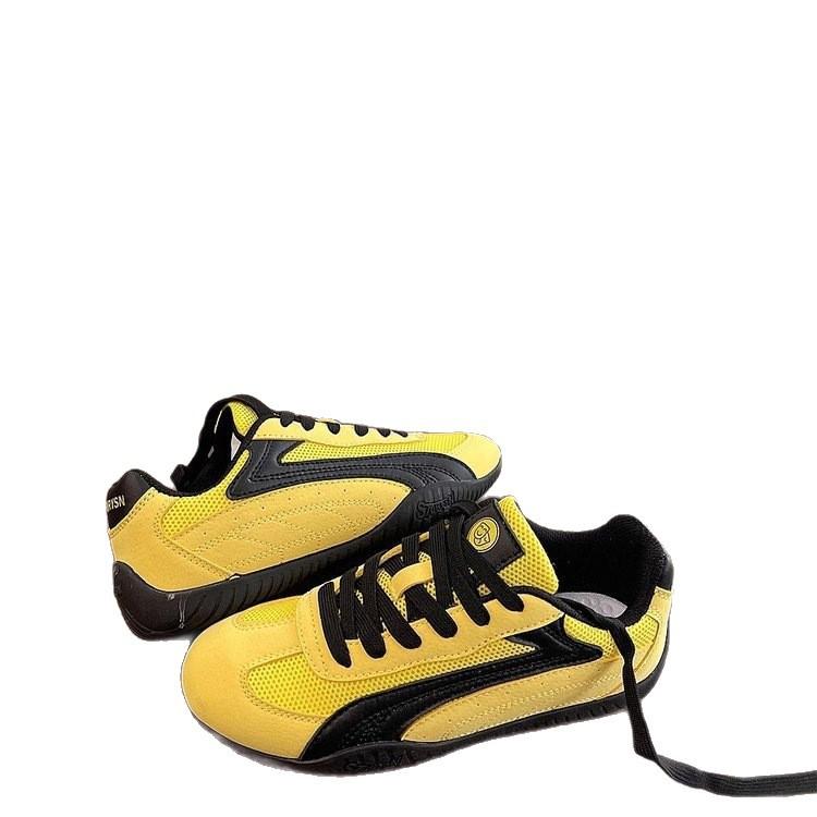 Mesh Platform German Training Shoes Women's 2025 Summer New Casual Shoes Retro Heightening Breathable Sports Versatile White Shoes