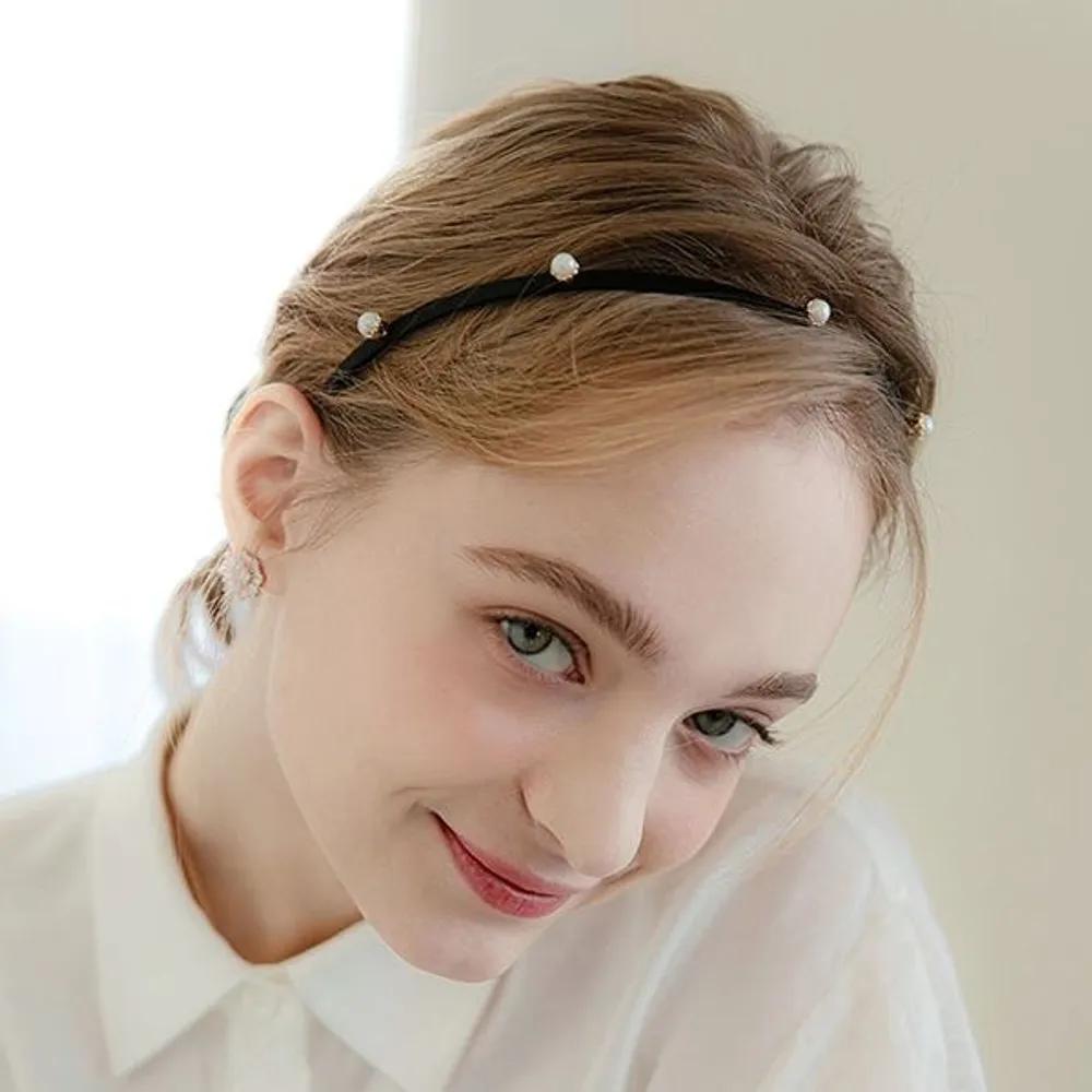 Mini Pearl Hairband LFHB0617 Gold