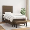 3136656 vidaXL Divan Bed with Mattress Dark Brown 100x200 Cm