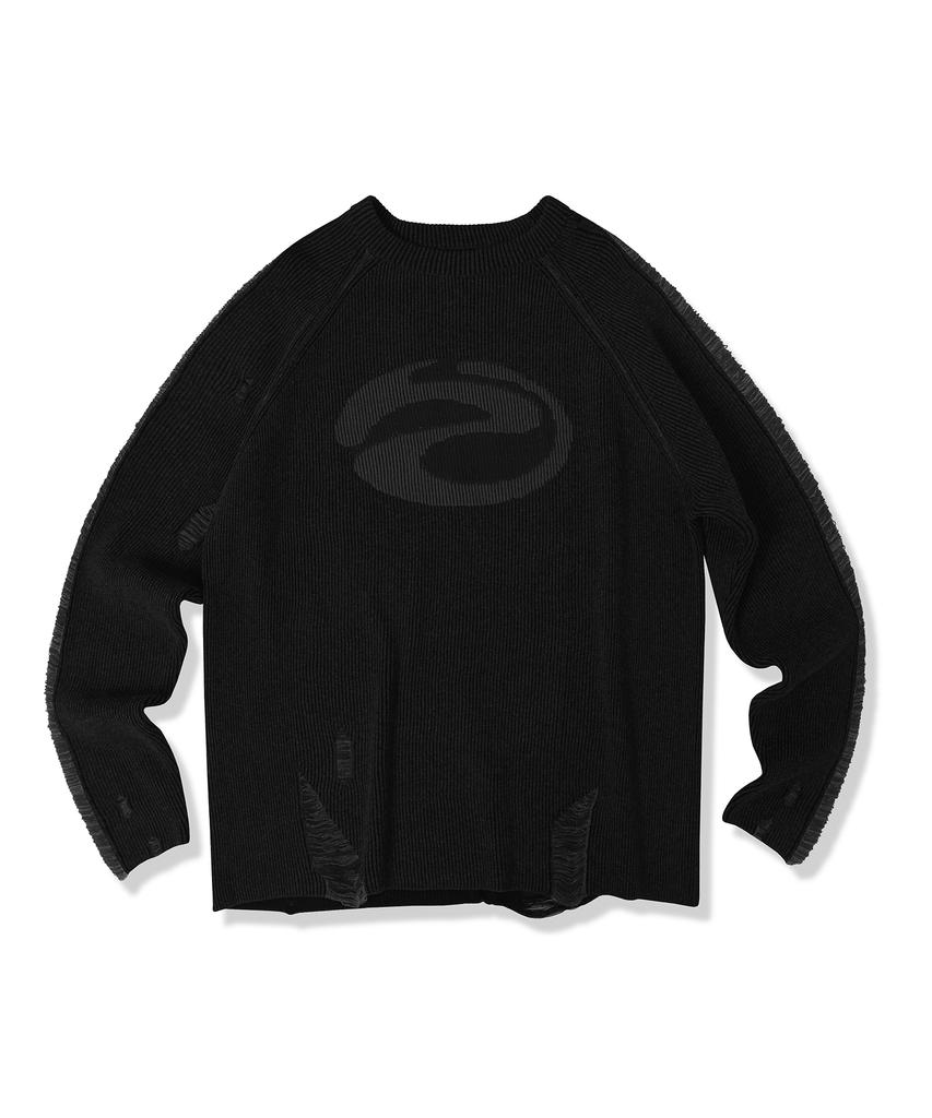 ZENDUST Marc Damage Raglan Strick - 2Farben