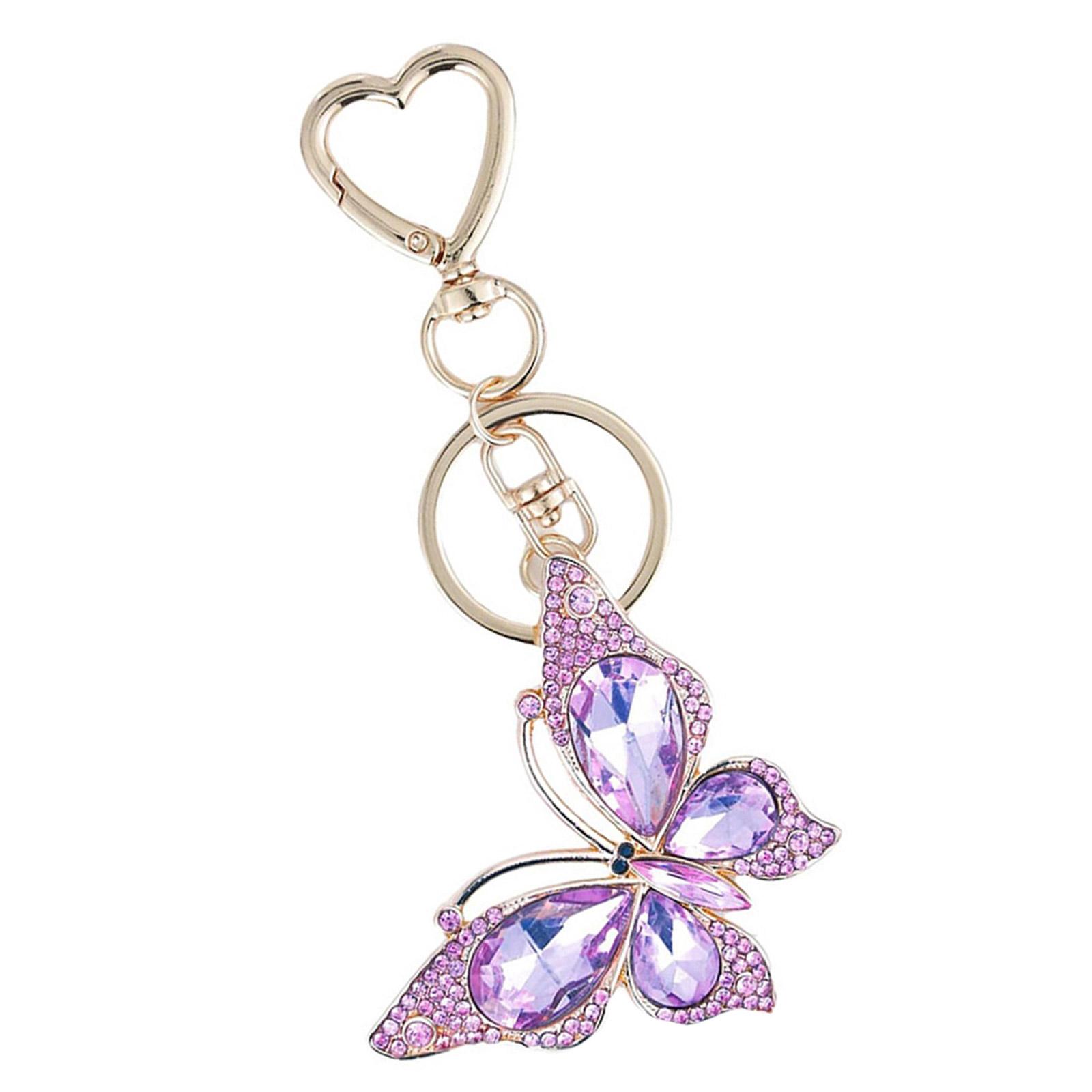 

Модный брелок-бабочка, милый кулон для кошелька, модное ключевое украшение, подарок для молодых любителей моды фиолетовый