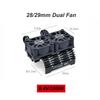 SURPASS HOBBY 28/29mm RC Motor Cooling Fan Metal Heat Sink Holder 8.4V 32000RPM for 1/8 1/10 1/12 RC Car Brushless Motor 380 390