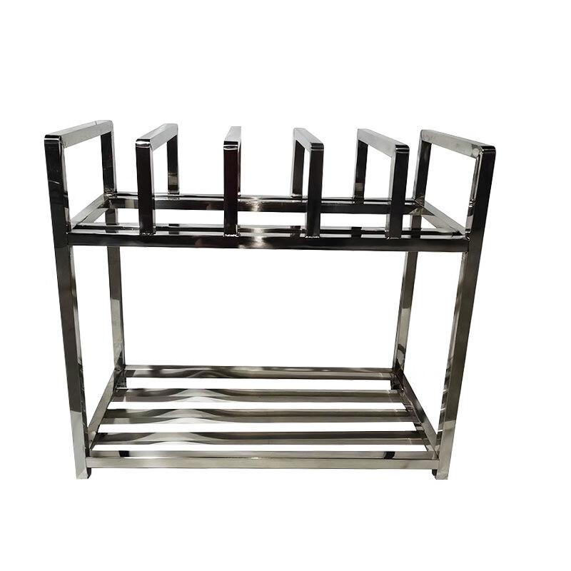 HPMILY Thickened Stainless Steel 5-Slot Chopping Board Rack