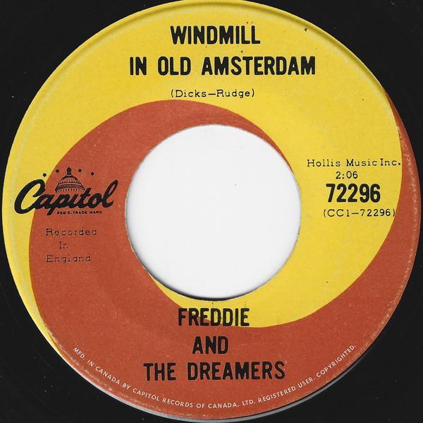 

7-дюймовая пластинка FREDDIE & THE DREAMERS - Windmill In Old Amsterdam 72296 Capitol Records 1965 UK Рок Б/У