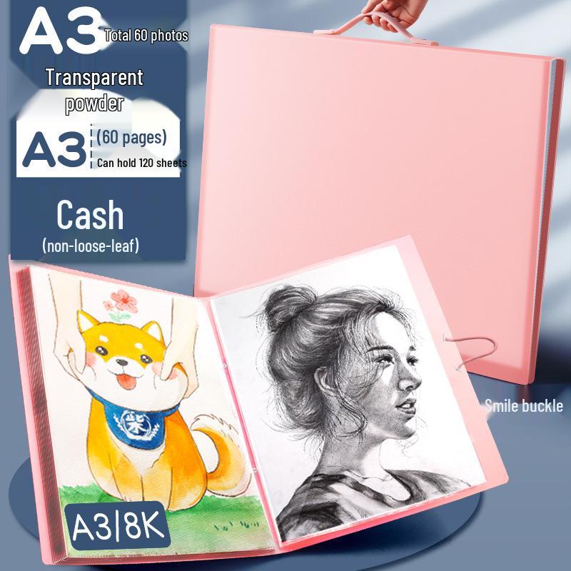 A3 Children's Art Portfolio: 8K Volume for Paintings, Certificates & Drawings