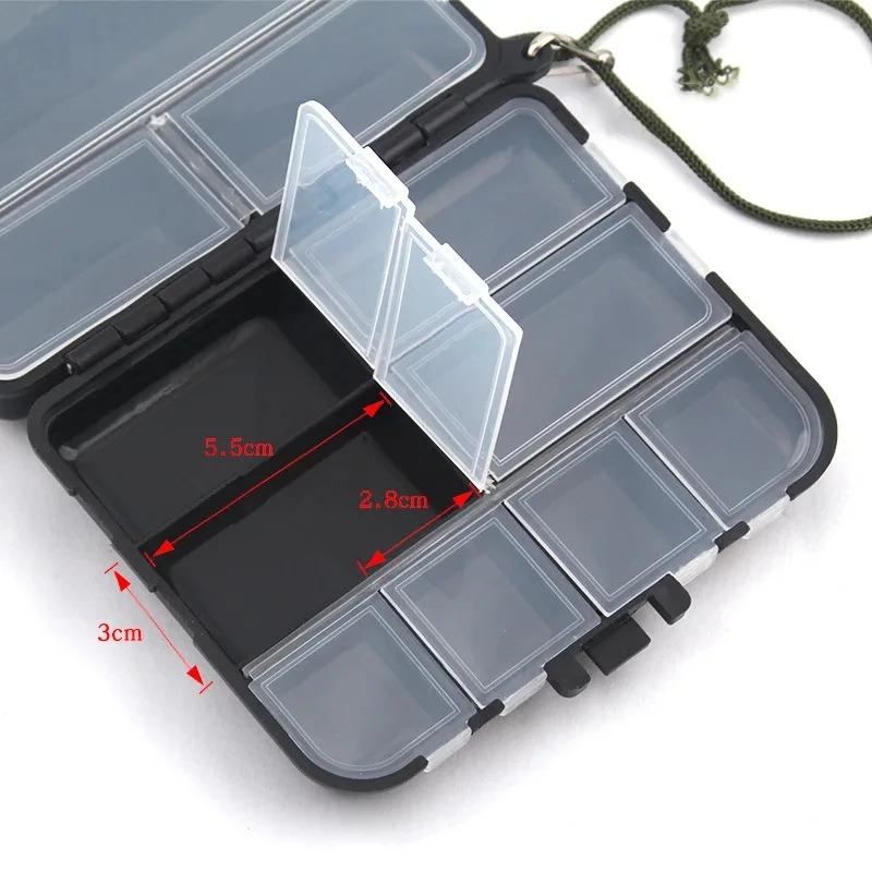 Gear Box Fishing Accessories Box Double Sided Fishing Parts Storage Bait Box Fish Hook Carp Accessories Storage Box