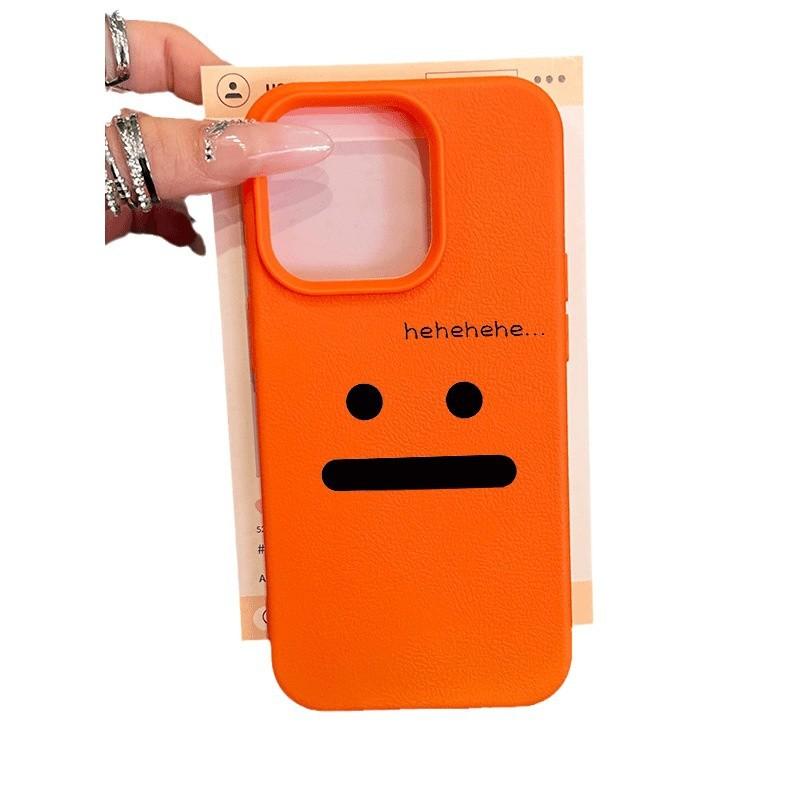 Skin Texture Speechless Expression for IPhone15promax for Apple 16pro Mobile Phone Case 14/13/12/11 New Style