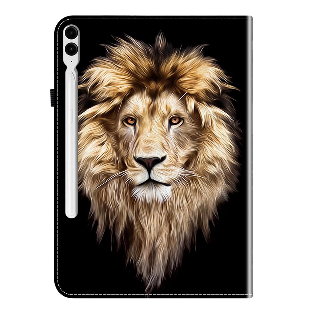 Δερμάτινη Θήκη Για Samsung Galaxy Tab S10+/S9 FE+/S9+ Με Τυπωτό Σχέδιο, Κάλυμμα Tablet με Βάση και Υποδοχές Καρτών