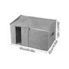 Large Capacity Clothing Storage Box Foldable Clear Window Fabric Box Clothes Storage Organizer With Lid And Zipper For Blanket