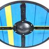 Medieval Viking Shield Sweden Flag For Wall Art Wooden Ragnar Viking Shield Battle Vintage Viking Shield