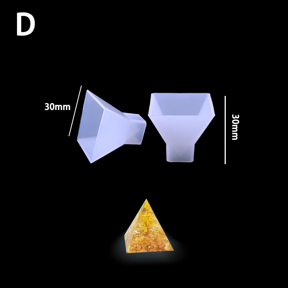 For Better Life 1Pc 3D Pyramid Silicone Mold DIY For Crystal UV Epoxy Cubic Triangular Cone Home Decoration Arts and Crafts