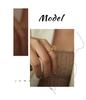 Trendy Open Hip Hop Little Deer Copper Ring, Cute Gold-Plated Animal Design for Couples