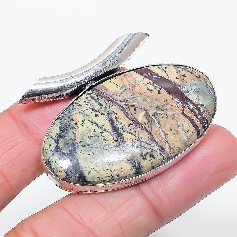 

Натуральный камень Драконья кровь Серебро 925 пробы Ювелирная подвеска 1,38 e7O47