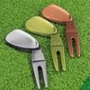 Golfs Balls Marker Alloy Curved Spit for Men Women Golfer Golfs Accessory Golf Divot Repair Tool Golf Green Divot Tool