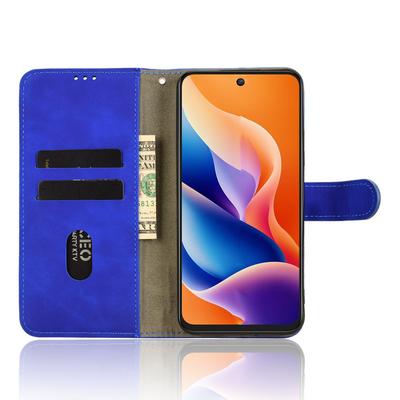 For TCL 605 4G Leather Case Skin Feel Anti Drop Wallet Flip Phone Cover