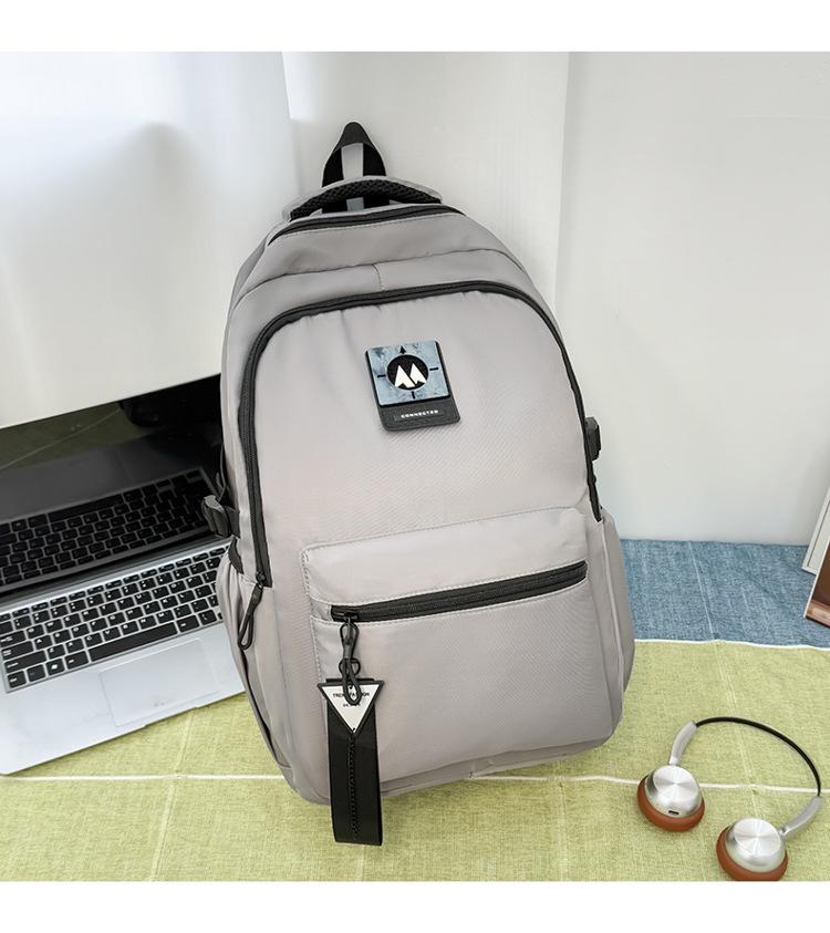 Rucksack im koreanischen Stil mit Farbblockdesign - Vielseitiger Schulrucksack mit großer Kapazität für Studenten