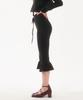 FANYOUNG Frill Capri Pants Black