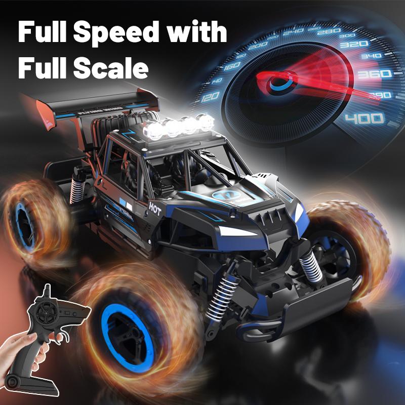 Children'S Remote-Controlled Car Drifting, High-Speed Off-Road Climbing, Big Foot Car, Alloy Racing Toy Gift