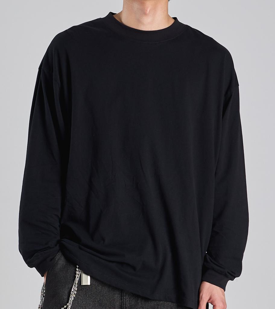 Beoteunseoul Supima 100 Long Sleeve T-Shirt (Black)