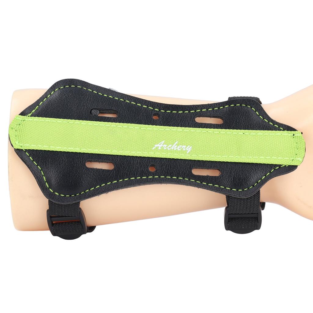 Protezione Braccio Tiro con l'Arco per Bambini in Pelle PU Regolabile Ispessita Traspirante Protezione Avambraccio per Pratica di Tiro con Arco Ricurvo