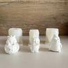 Handmade Rabbits Molds Cartoon Animal Silicone Molds Ornament Plaster Molds X3UC