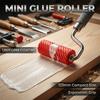 Compact Mini Glue Roller with Spiral Groove for Uniform Application,Feature a Non-Slip Knurled Handle,Perfect for Wood Veneering
