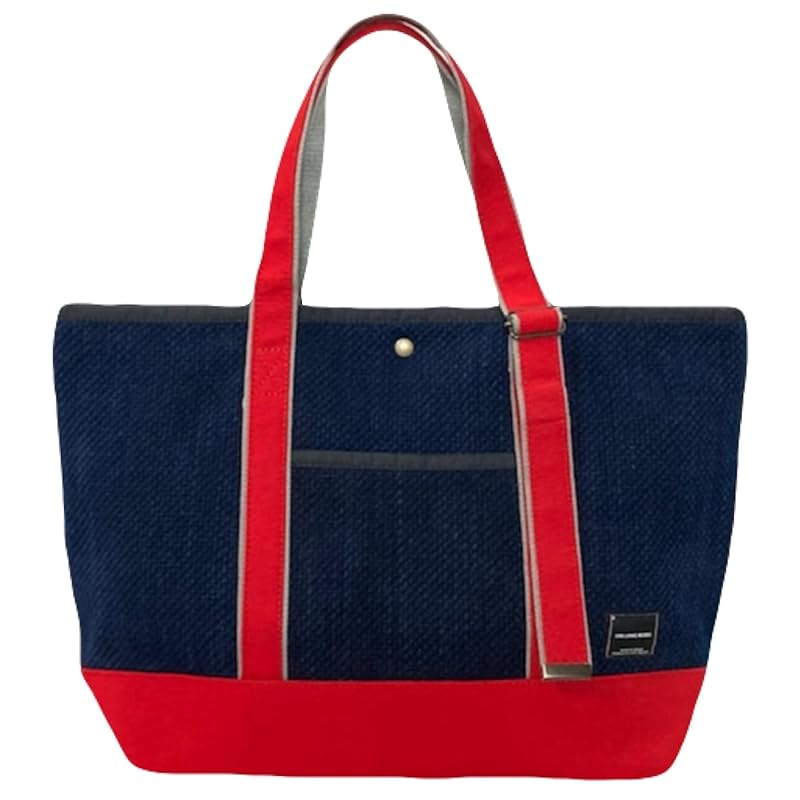 

[Enliving Works] color tote bag made in Japan ladies men s Kendo kimono sashiko fabric Bushu Sei Aizome color canvas Handle part adjustable Shoulder