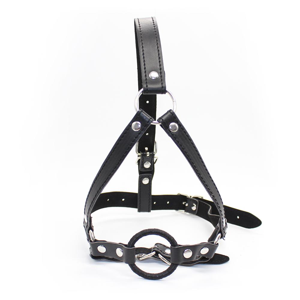 VaHppy SM-BDSM-Sexspielzeug, Gesichtsmasken, Spiele für schwule Paare, Bondage, Cosplay, Öffnung, Sabbern, Fellatio, PU-Ring, 5 cm, Produkte für Erwachsene
