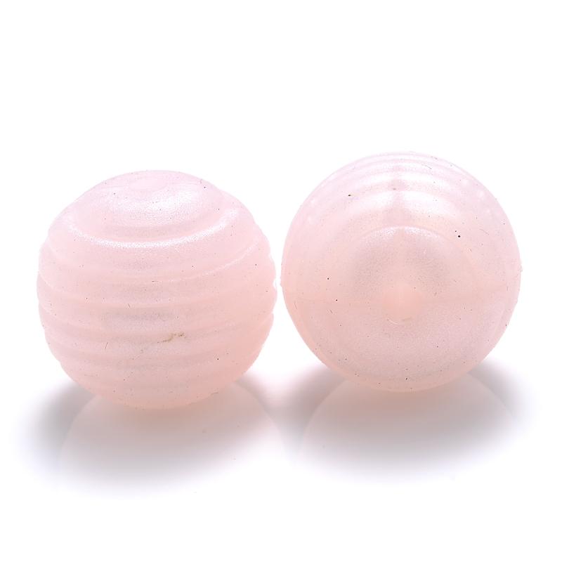 10 Stück/Los 15mm Baby-Silikonperlen Beißringe für 4-6 Monate Spiral-Lebensmittelechtes Silikon Beißring Schnuller Kette Halskette Herstellung